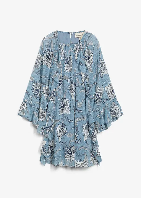 Tunikaklänning av chiffong med struktur, bonprix