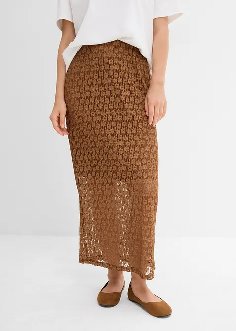 Maxikjol i spets, bonprix