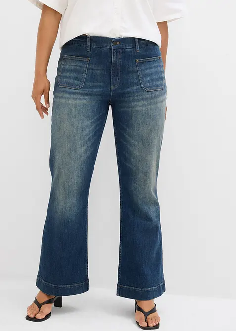 Flared jeans, Mid Waist, bonprix