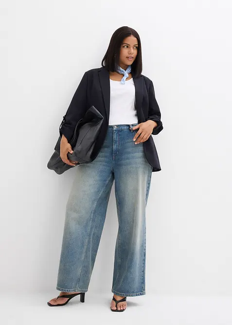 Wide Leg Jeans, High Waist, bonprix