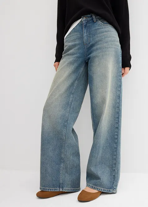 Wide Leg Jeans, High Waist, bonprix