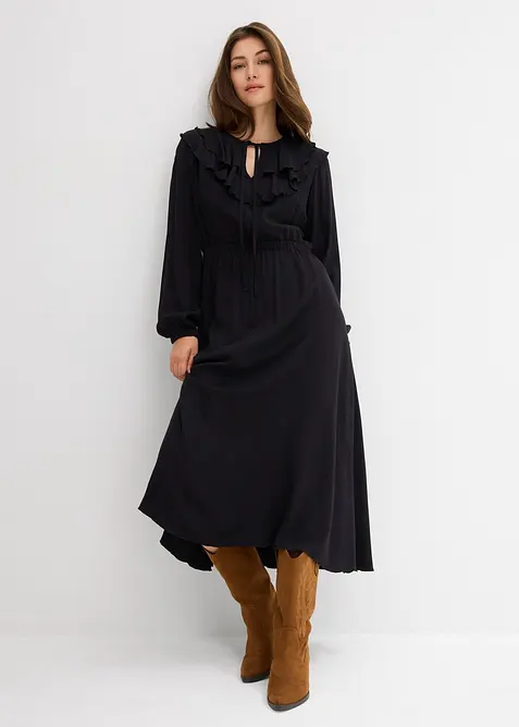 Maxiklänning i följsam viskos, bonprix