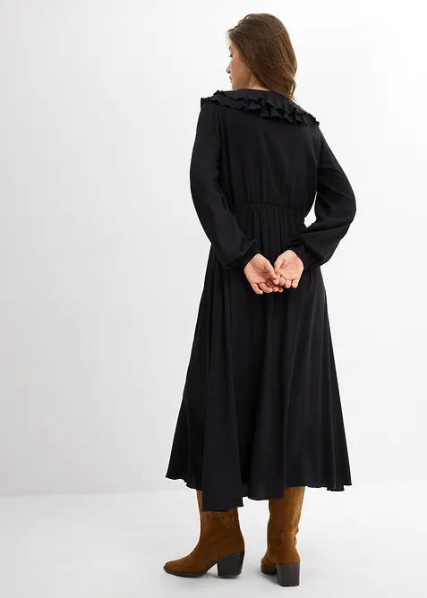 Maxiklänning i följsam viskos, bonprix