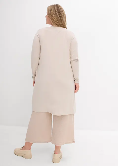 Tunn l&aring;ng cardigan i mjuk viskos, bonprix