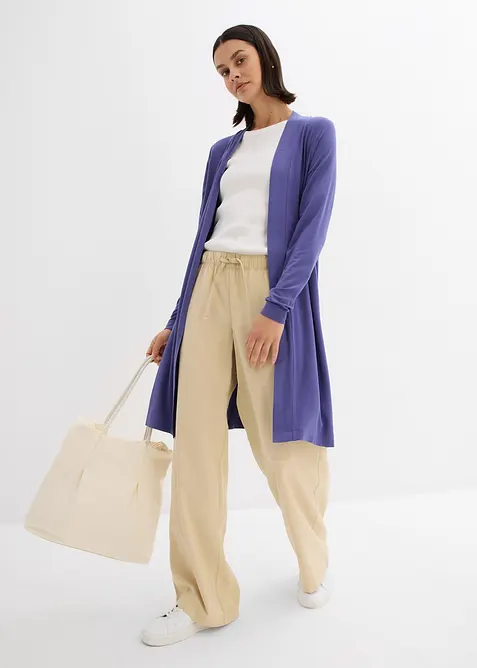 Tunn l&aring;ng cardigan i mjuk viskos, bonprix
