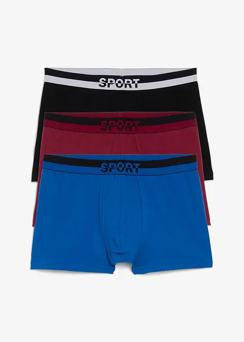 Boxershorts med bomull tajta (3-pack), bonprix