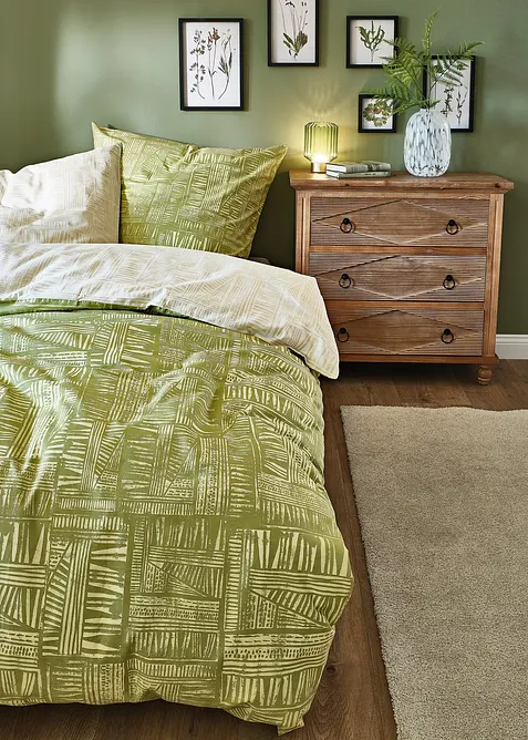 Bäddset med strukturmönster, bonprix