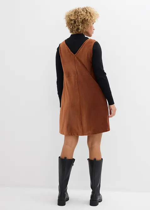 Klänning med axelband, av manchester, bonprix