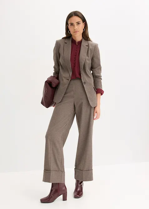 Rutig kavaj i oversize, bonprix