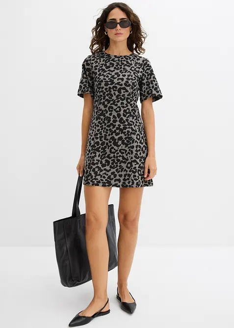 Twillklänning av ren bomull, bonprix