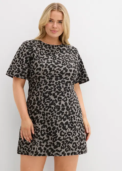 Twillklänning av ren bomull, bonprix