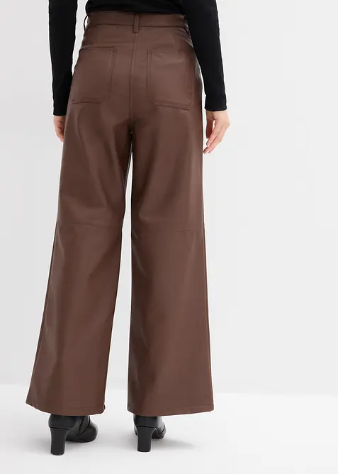 Byxa i skinnimitation, bonprix