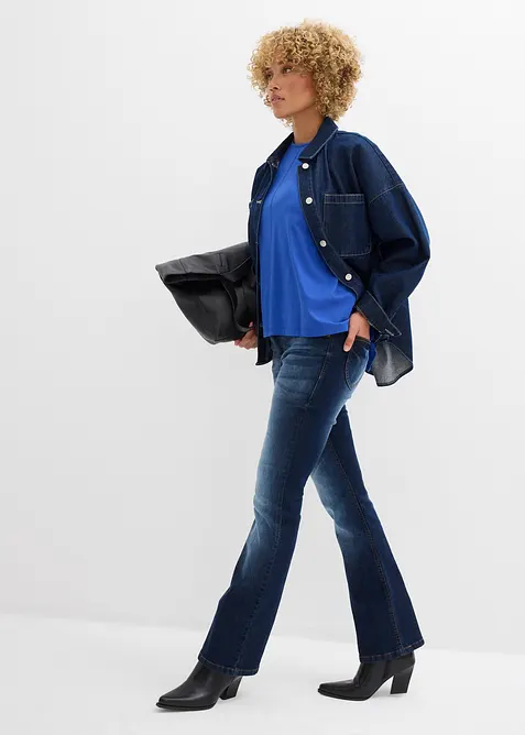 Boxy topp av ekologisk bomull, bonprix