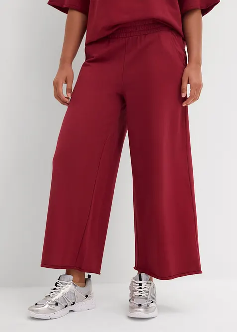 Trikåbyxa i ekologisk bomull, 7/8-längd, bonprix