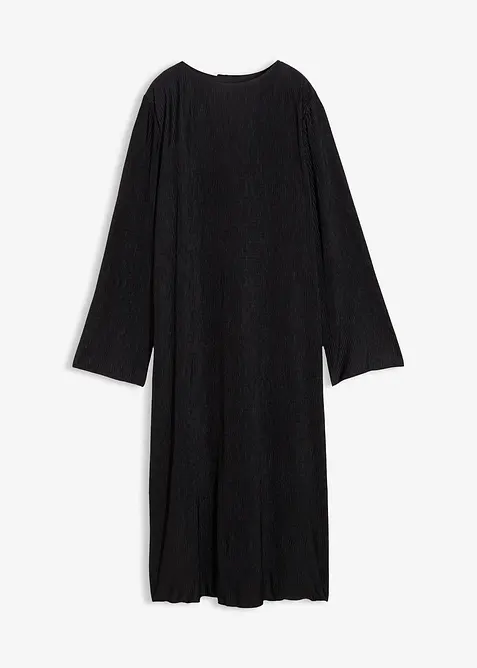 Midiklänning av strukturmaterial, bonprix