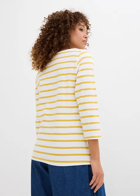 L&aring;ng&auml;rmad topp med ekologisk bomull, bonprix