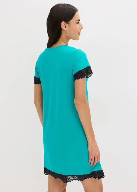 Kort nattlinne med ljuvlig spets, bonprix