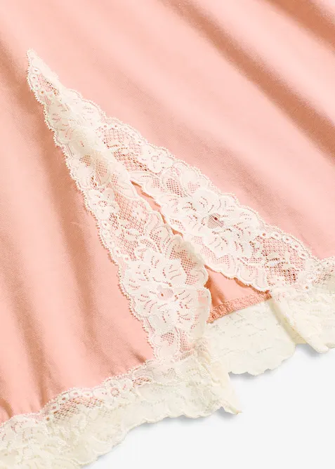 Kort nattlinne med ljuvlig spets, bonprix