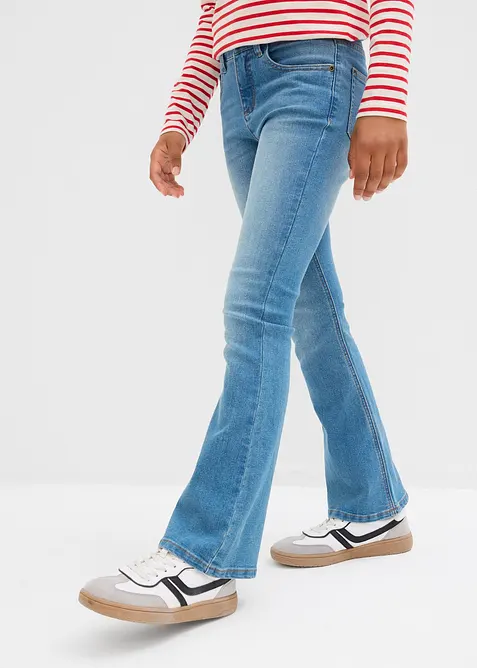 Flared Jeans Mid Waist för barn, bonprix