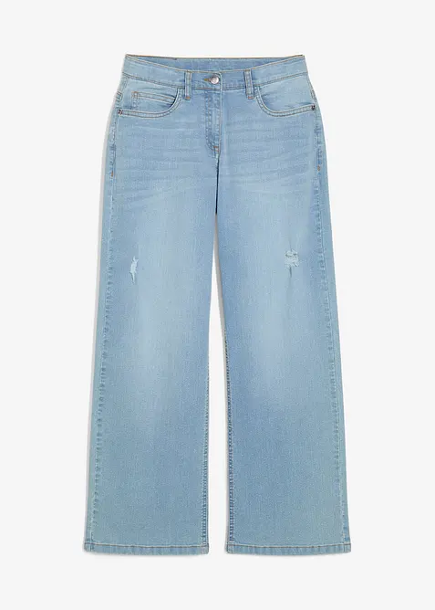 Wide Leg Jeans Mid Waist f&ouml;r barn, bonprix