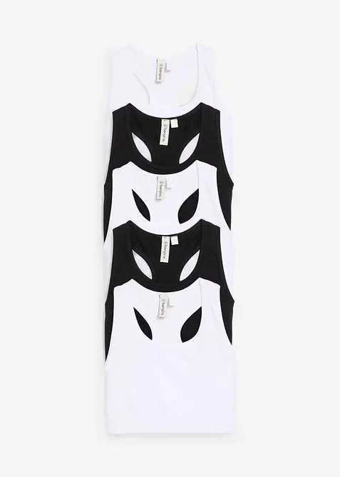 BH-topp med mjuk ekologisk bomull (5-pack), bonprix