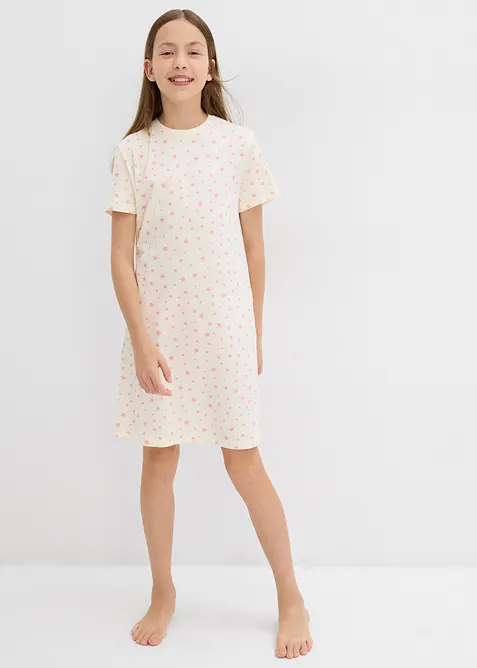 Nattlinne av ekologisk bomull (3-pack), bonprix