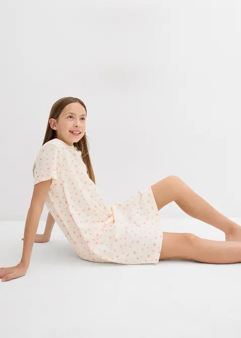 Nattlinne av ekologisk bomull (3-pack), bonprix