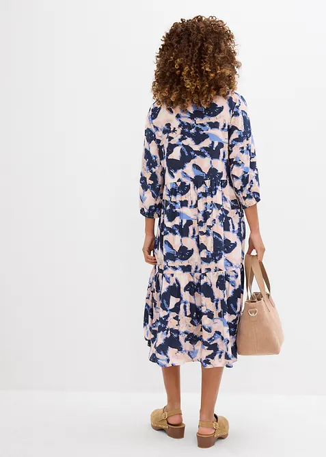 Tunikaklänning i följsam viskos, bonprix