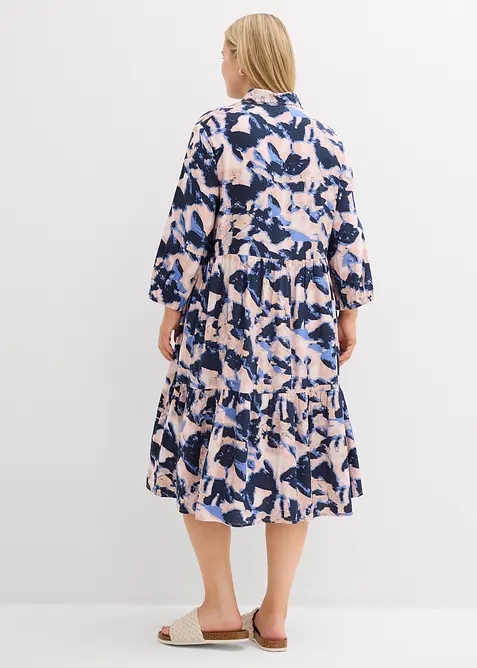 Tunikaklänning i följsam viskos, bonprix