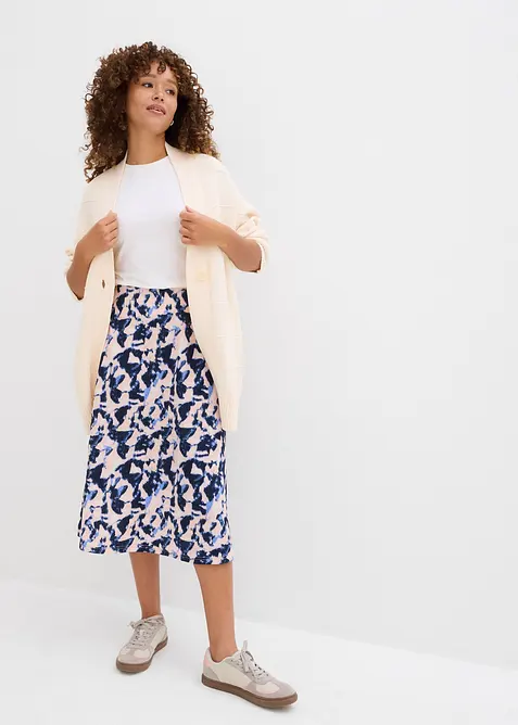 Kjol i midil&auml;ngd med vidd, bonprix