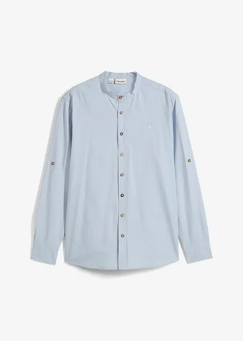 Folkloreinspirerad skjorta med ärmar som kan vikas upp och fästas, bonprix