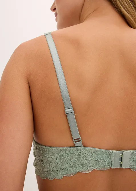 Formpressad BH med blommig spets, bonprix