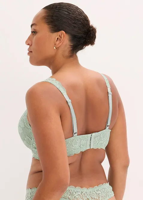 Formpressad BH med blommig spets, bonprix