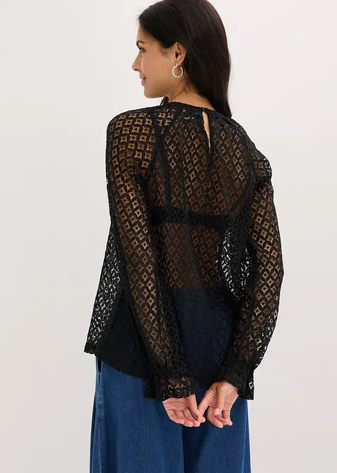 Spetstopp av bomullsmix, bonprix