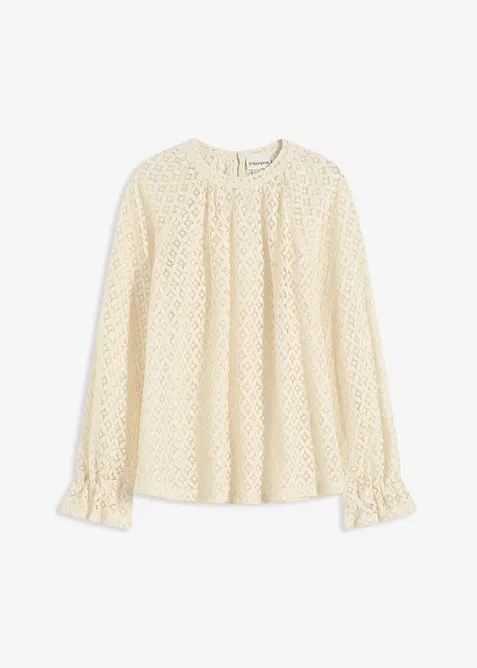 Spetstopp av bomullsmix, bonprix