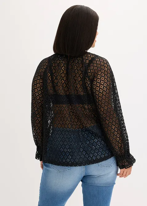 Spetstopp av bomullsmix, bonprix