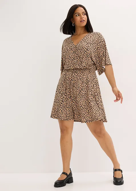 Jerseyklänning av viskosmix, bonprix