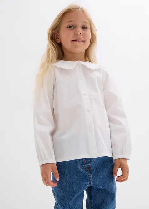 Blus av ren bomull, bonprix