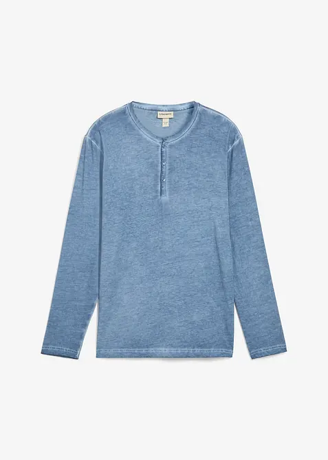 Farfarströja med långa ärmar och tvättade effekter, av ekologisk bomull, bonprix