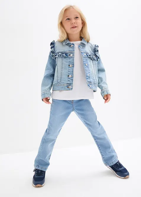 Jeansjacka av elastisk, ekologisk bomulls mix, bonprix