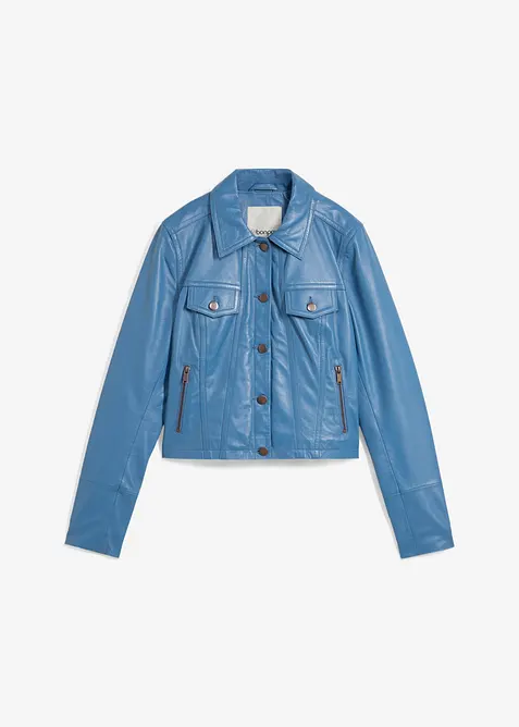 Skinnjacka av lammnappa, bonprix