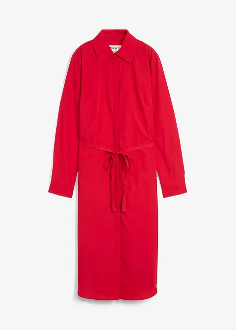 Skjortklänning med silke, bonprix