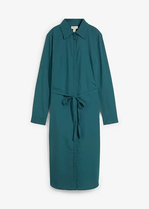 Skjortkl&auml;nning med silke, bonprix