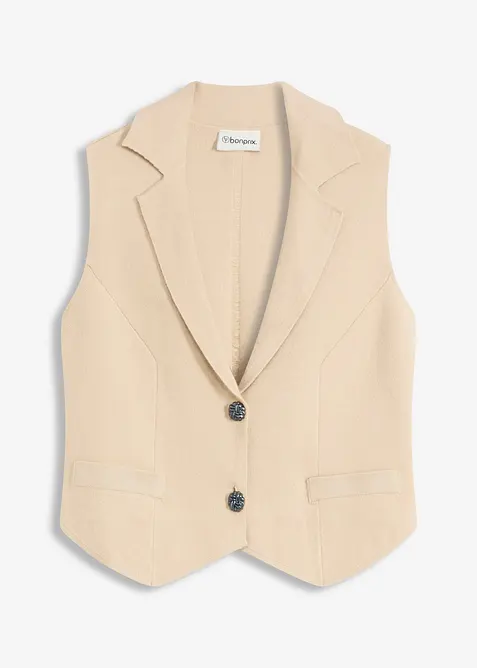 Stickad väst, bonprix