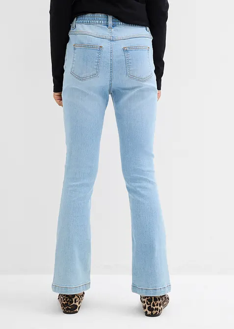 Dra-på jeans Mid Waist (2-pack), bonprix