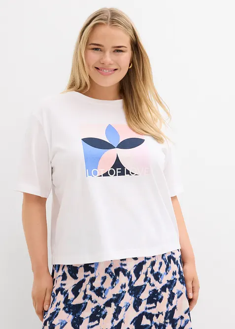 T-shirt av ren bomull, bonprix