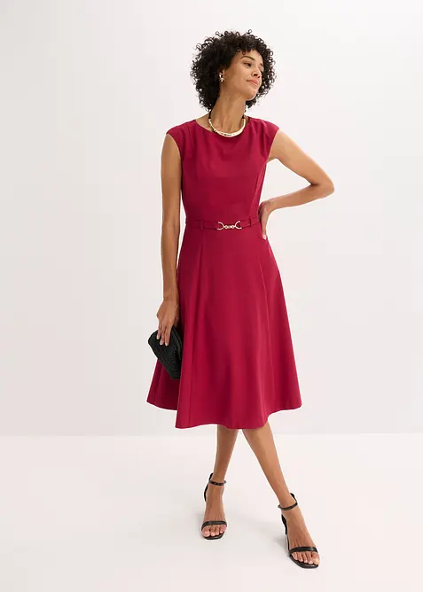 Klänning med skärp (2-pack), bonprix