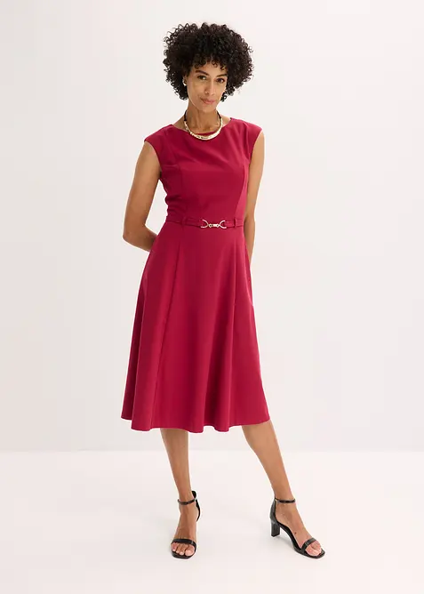 Klänning med skärp (2-pack), bonprix