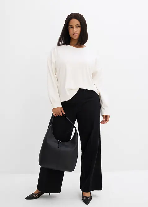 L&aring;ng&auml;rmad topp av ren bomull, bonprix