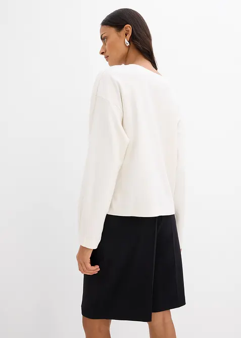 L&aring;ng&auml;rmad topp av ren bomull, bonprix